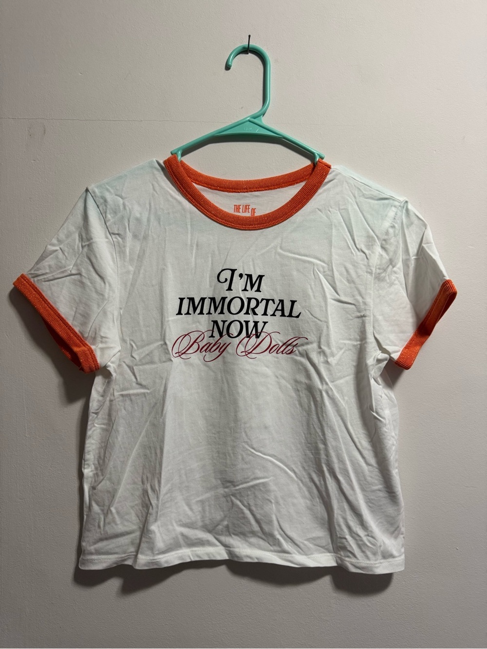 I’m Immortal Now Baby Dolls Cropped Tee